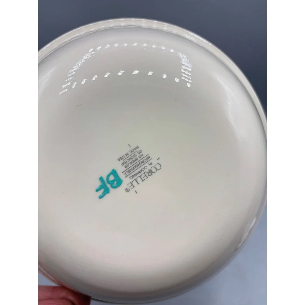 Corelle Farm‎ Fresh Serving Bowls Set of 2 Green Checkerboard Vitrelle USA